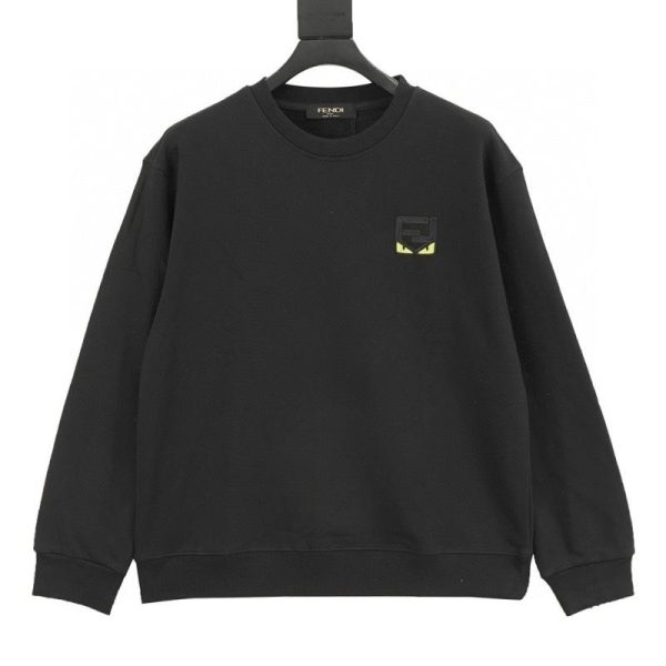 designer,replica,clothing,fake,1:1,lv,luxury,high quality FENDI Small Eyes Crew Neck Sweatshirt (74CF)