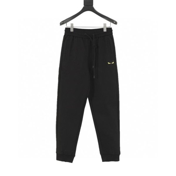 designer,replica,clothing,fake,1:1,lv,luxury,high quality Fendi Monster Embroidered Eye Pants (5CBA)