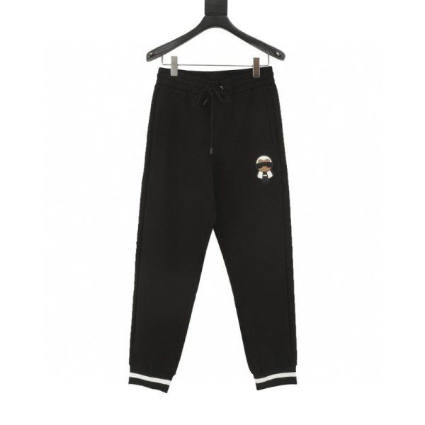 designer,replica,clothing,fake,1:1,lv,luxury,high quality Fendi Galeries Lafayette Leather Label Trousers (59EB)