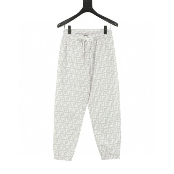 designer,replica,clothing,fake,1:1,lv,luxury,high quality Fendi FF all-over print woven trousers (DD52)