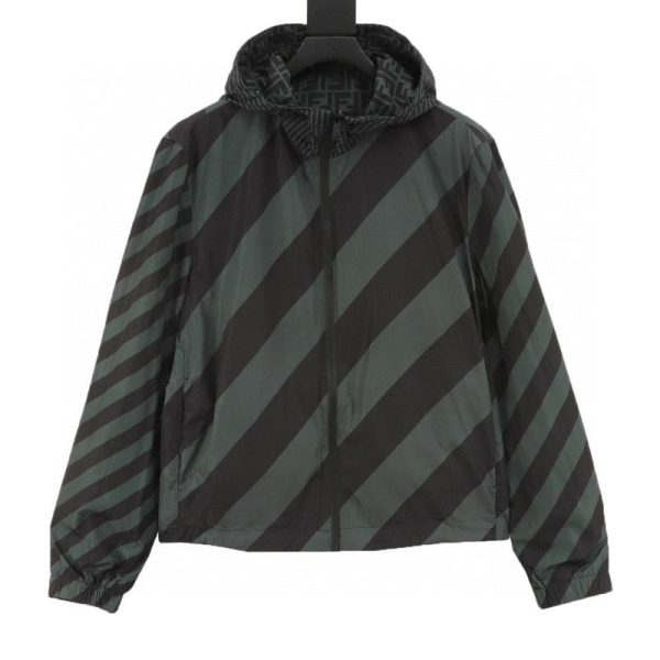designer,replica,clothing,fake,1:1,lv,luxury,high quality Fendi FF monogram reversible jacket (3F73)