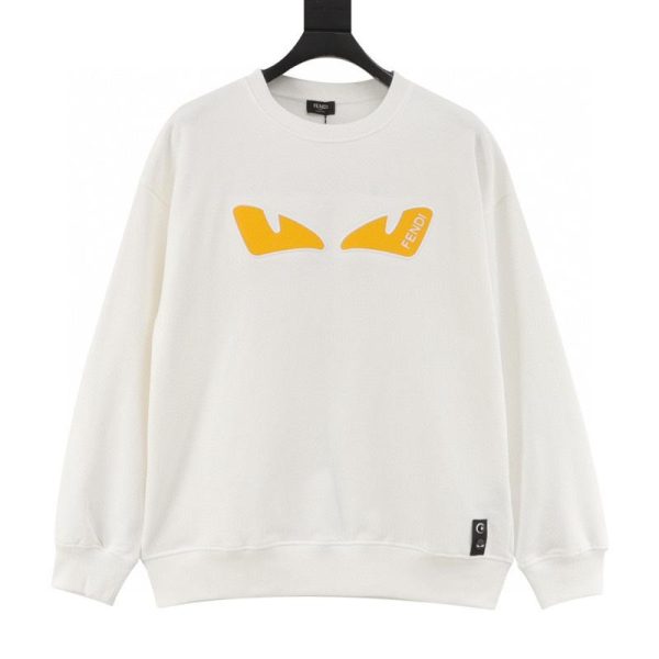 designer,replica,clothing,fake,1:1,lv,luxury,high quality Fendi Evil Eye Monster Crew Neck Sweatshirt (C34A)