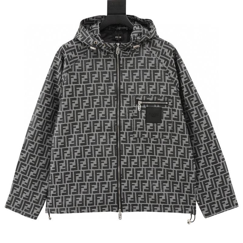 designer,replica,clothing,fake,1:1,lv,luxury,high quality Fendi monogram FF all-over print trench coat zip-up jacket (B37B) designer,replica,clothing,fake,1:1,lv,luxury,high quality Fendi monogram FF all-over print trench coat zip-up jacket (B37B)