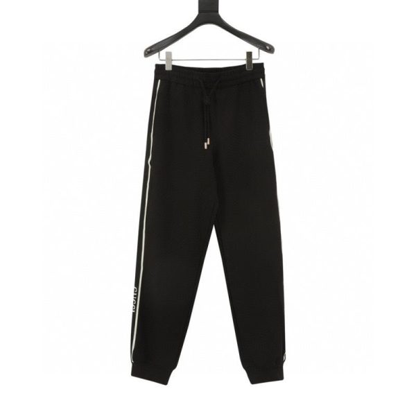 designer,replica,clothing,fake,1:1,lv,luxury,high quality Gucci side-weave lettered trousers (21F1)