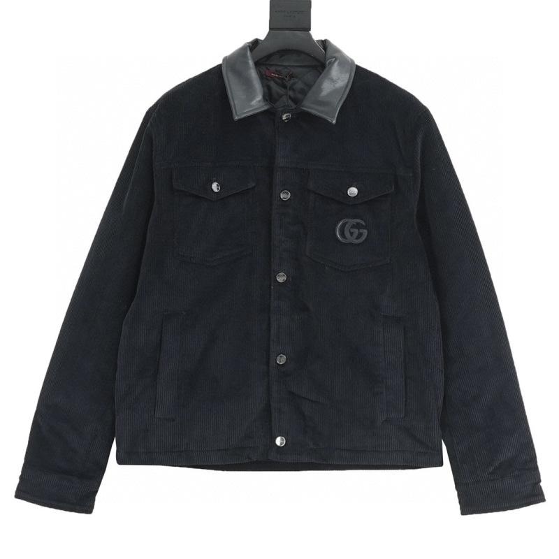 designer,replica,clothing,fake,1:1,lv,luxury,high quality Gucci Corduroy Jacket with Embroidered Leather Collar (BCD2) designer,replica,clothing,fake,1:1,lv,luxury,high quality Gucci Corduroy Jacket with Embroidered Leather Collar (BCD2)