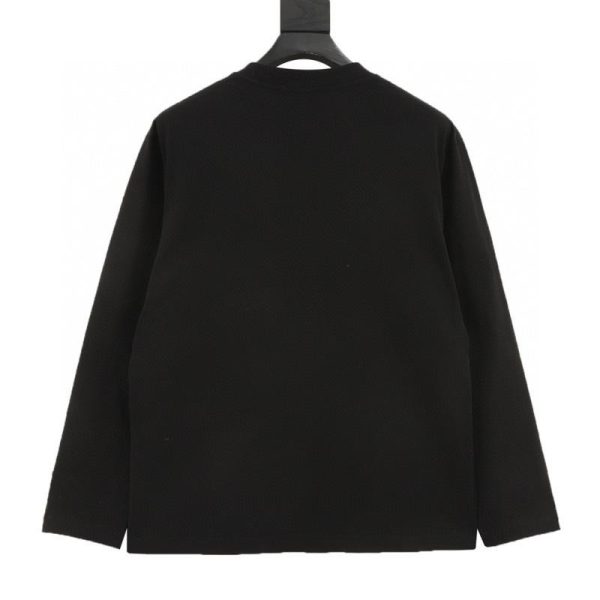 designer,replica,clothing,fake,1:1,lv,luxury,high quality Gucci slogan chunky embossed long-sleeved T-shirt (8875)
