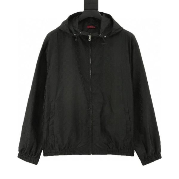 designer,replica,clothing,fake,1:1,lv,luxury,high quality Gucci all-over GG print hooded jacket with storage compartment (1FF3)