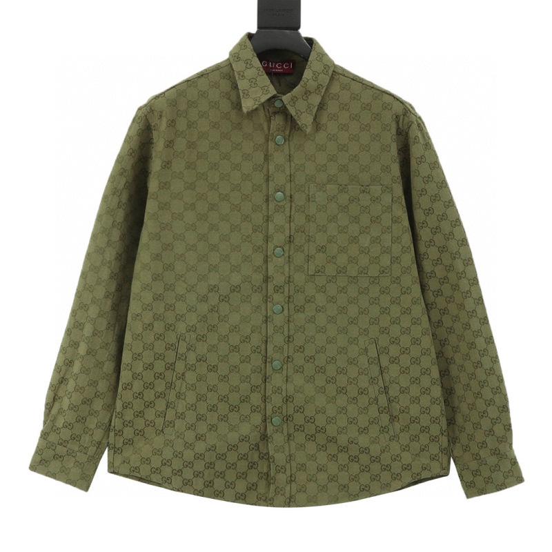 designer,replica,clothing,fake,1:1,lv,luxury,high quality Gucci jacquard stand collar shirt jacket with matching double G buttons and all-over print (2F2F) designer,replica,clothing,fake,1:1,lv,luxury,high quality Gucci jacquard stand collar shirt jacket with matching double G buttons and all-over print (2F2F)