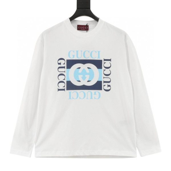 designer,replica,clothing,fake,1:1,lv,luxury,high quality Gucci Classic Pattern Long-Sleeve T-Shirt (8307)