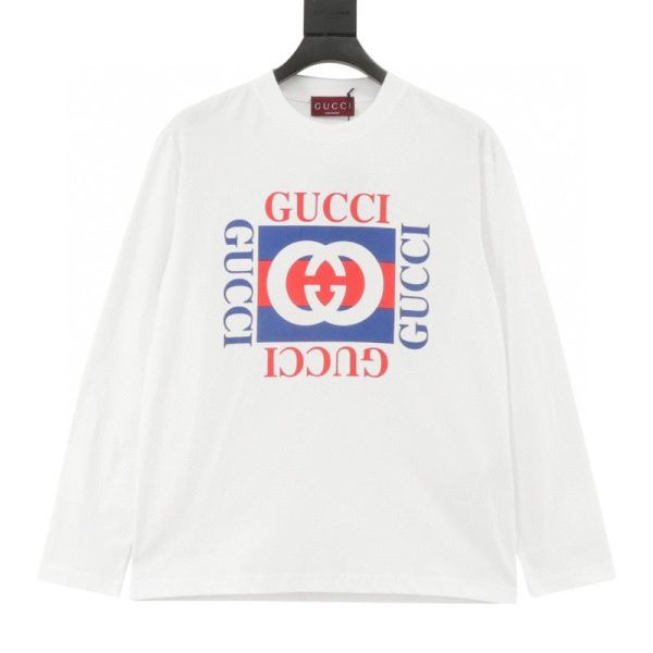 designer,replica,clothing,fake,1:1,lv,luxury,high quality Gucci Classic Pattern Long-Sleeve T-Shirt (FAA8)