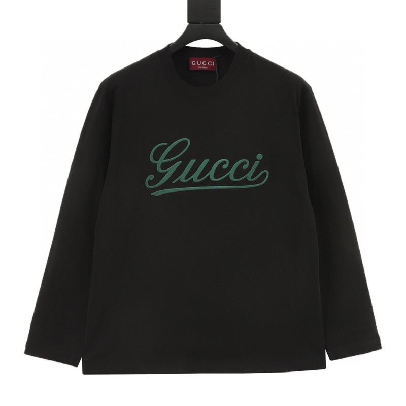 designer,replica,clothing,fake,1:1,lv,luxury,high quality Gucci long-sleeved T-shirt with embroidered cursive slogan (F1DA) designer,replica,clothing,fake,1:1,lv,luxury,high quality Gucci long-sleeved T-shirt with embroidered cursive slogan (F1DA)