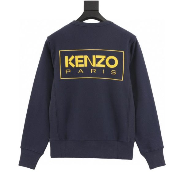 designer,replica,clothing,fake,1:1,lv,luxury,high quality KENZO Crew Neck Sweatshirt with Begonia Flower Print on the Chest (8865)