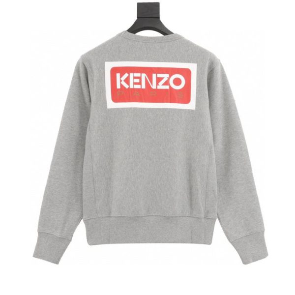 designer,replica,clothing,fake,1:1,lv,luxury,high quality KENZO Crew Neck Sweatshirt with Begonia Flower Print on the Chest (E760)