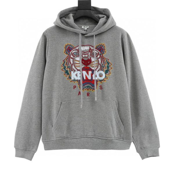 designer,replica,clothing,fake,1:1,lv,luxury,high quality KENZO Tiger Head Embroidered Hooded Sweatshirt (EE52)