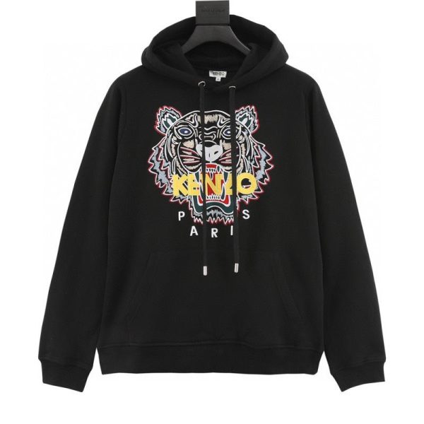 designer,replica,clothing,fake,1:1,lv,luxury,high quality KENZO Tiger Head Embroidered Hooded Sweatshirt (F069)