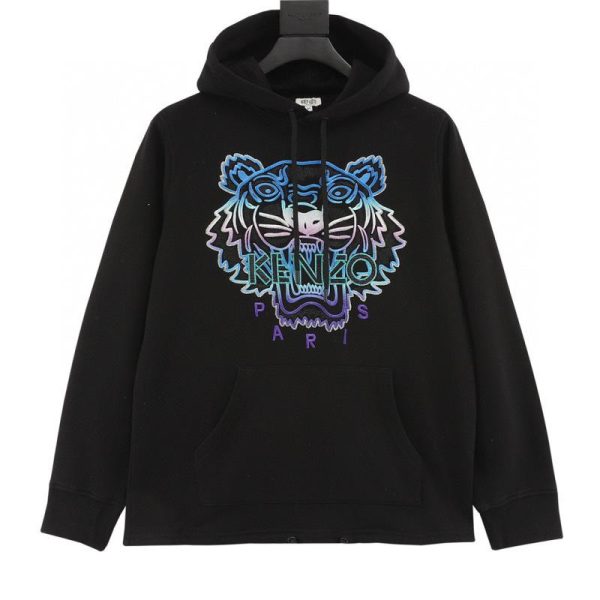 designer,replica,clothing,fake,1:1,lv,luxury,high quality KENZO Tiger Head Embroidered Hooded Sweatshirt (Unisex) (398B)