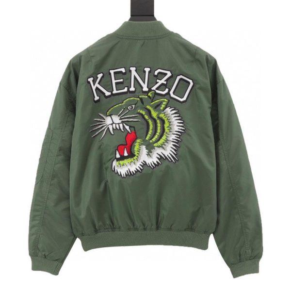 designer,replica,clothing,fake,1:1,lv,luxury,high quality KENZO Tiger Head Embroidered Flight Jacket (19C4)