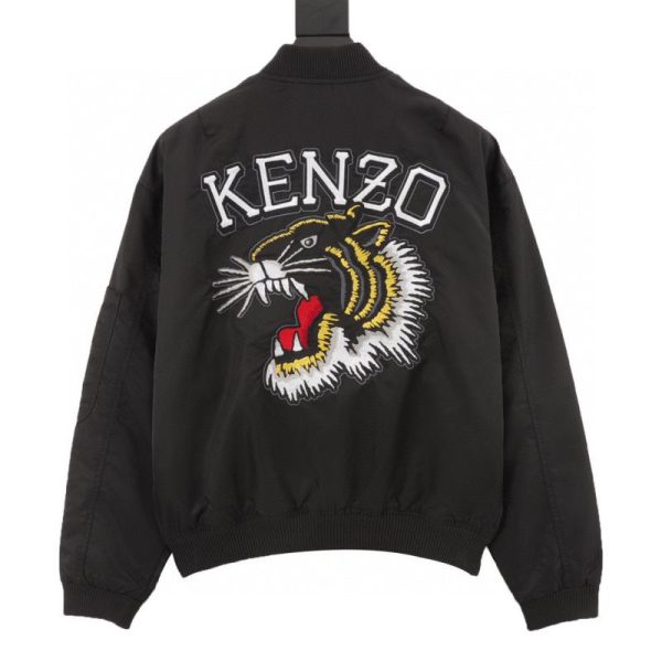 designer,replica,clothing,fake,1:1,lv,luxury,high quality KENZO Tiger Head Embroidered Flight Jacket (E4D7)