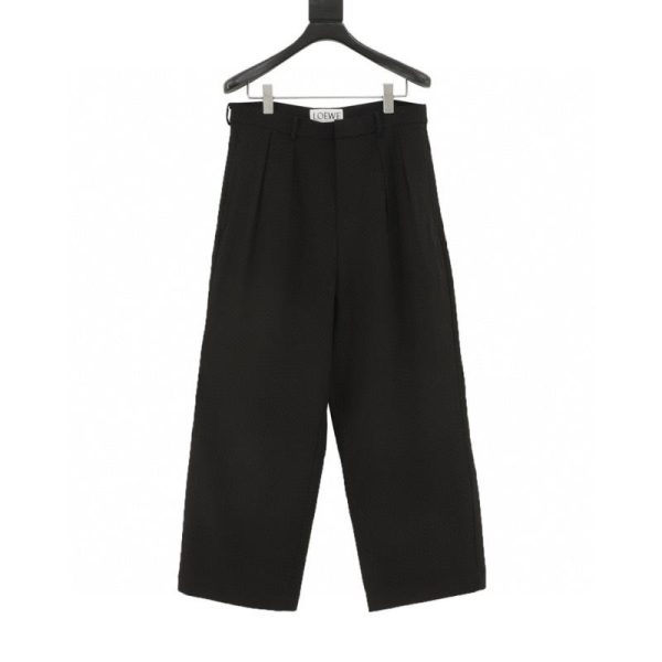 designer,replica,clothing,fake,1:1,lv,luxury,high quality Loewe straight-leg trousers with embroidered logo at the back waistband (BB2C)