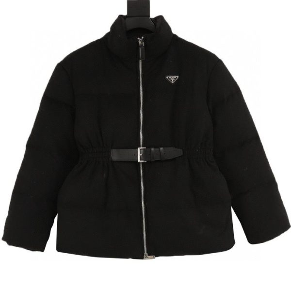 designer,replica,clothing,fake,1:1,lv,luxury,high quality PRADA Fall/Winter Waist-cinching Down Jacket (6504)