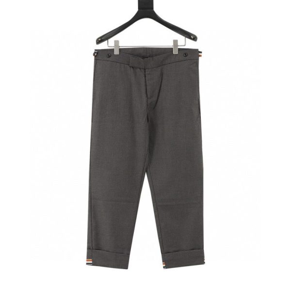 designer,replica,clothing,fake,1:1,lv,luxury,high quality Thom Browne Basic Webbing Casual Trousers (52AE)