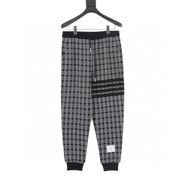 designer,replica,clothing,fake,1:1,lv,luxury,high quality Thom Browne Houndstooth Striped Trousers (1CC2)