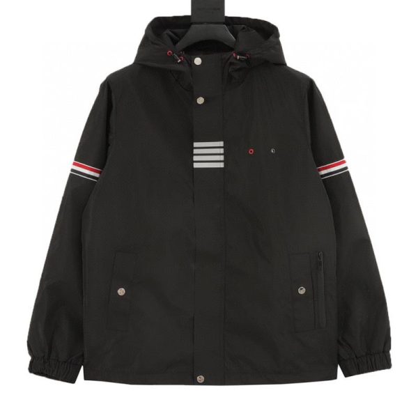 designer,replica,clothing,fake,1:1,lv,luxury,high quality Thom Browne Double Sleeve Reflective Four-Stripe Jacket (EE32)