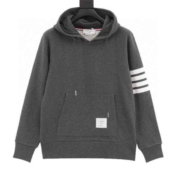 designer,replica,clothing,fake,1:1,lv,luxury,high quality Thom Browne Four-Bar Yarn-Knit Hoodie (3A14)