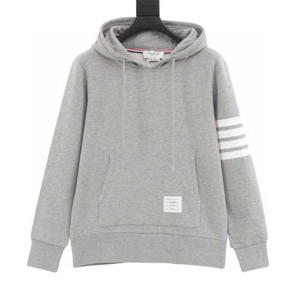 designer,replica,clothing,fake,1:1,lv,luxury,high quality Thom Browne Four-Bar Yarn-Dyed Hoodie (8FA0)