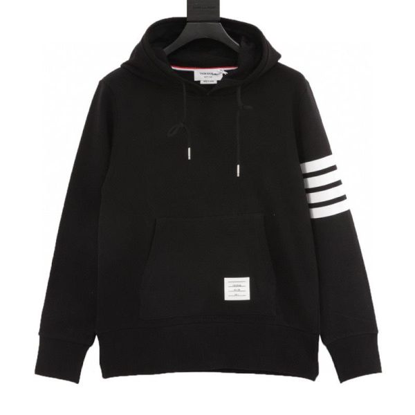 designer,replica,clothing,fake,1:1,lv,luxury,high quality Thom Browne Four-Bar Yarn-Knit Hoodie (EFendi 0)