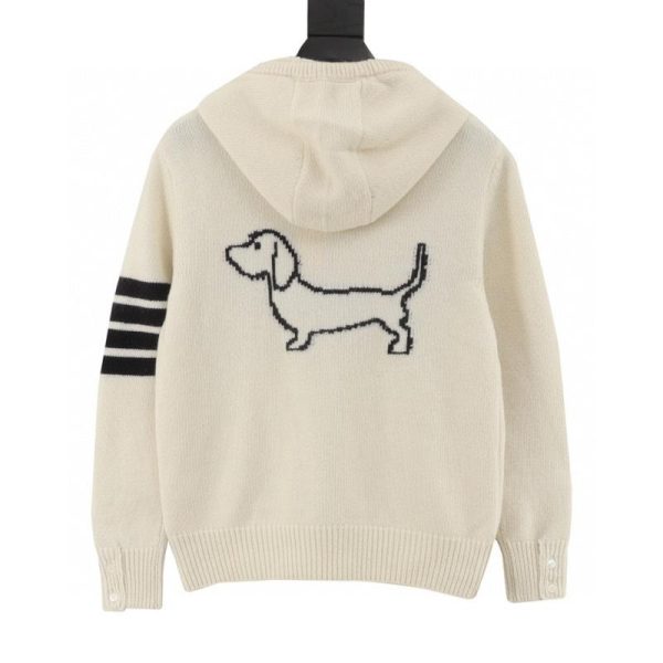 designer,replica,clothing,fake,1:1,lv,luxury,high quality Thom Browne Puppy Wool Hooded Jacket (52E2)