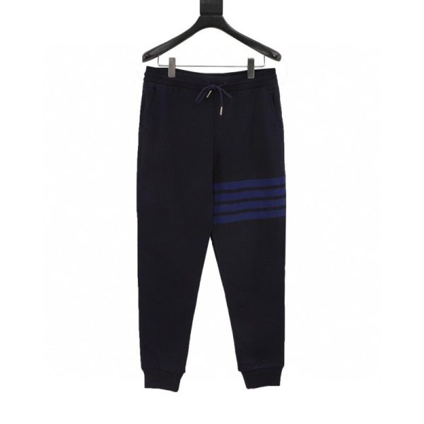 designer,replica,clothing,fake,1:1,lv,luxury,high quality Thom Browne New Yarn-Dyed Vertical Leg Trousers (8691)