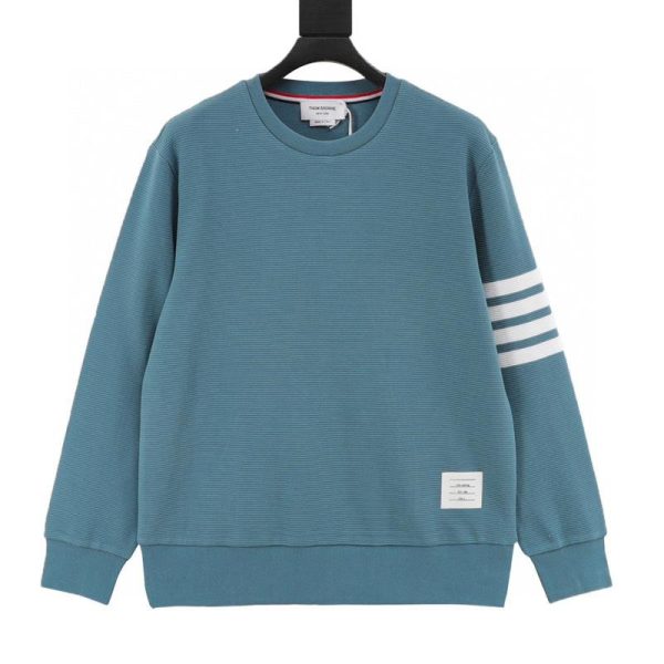 designer,replica,clothing,fake,1:1,lv,luxury,high quality Thom Browne Waggle Crewneck Sweatshirt (21D8)
