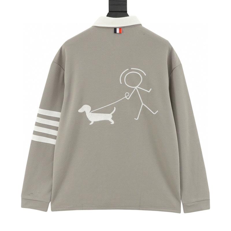designer,replica,clothing,fake,1:1,lv,luxury,high quality Thom Browne Stick Figure Dog Walking Long-Sleeve Polo Shirt (01F3) designer,replica,clothing,fake,1:1,lv,luxury,high quality Thom Browne Stick Figure Dog Walking Long-Sleeve Polo Shirt (01F3)