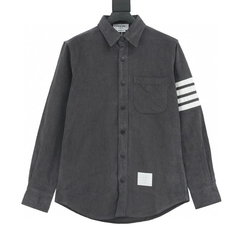 designer,replica,clothing,fake,1:1,lv,luxury,high quality Thom Browne Corduroy Jacket, White with Four Stripes, Shirt Jacket (6959) designer,replica,clothing,fake,1:1,lv,luxury,high quality Thom Browne Corduroy Jacket, White with Four Stripes, Shirt Jacket (6959)