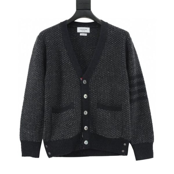 designer,replica,clothing,fake,1:1,lv,luxury,high quality Thom Browne Textured Knit Cardigan (8837)