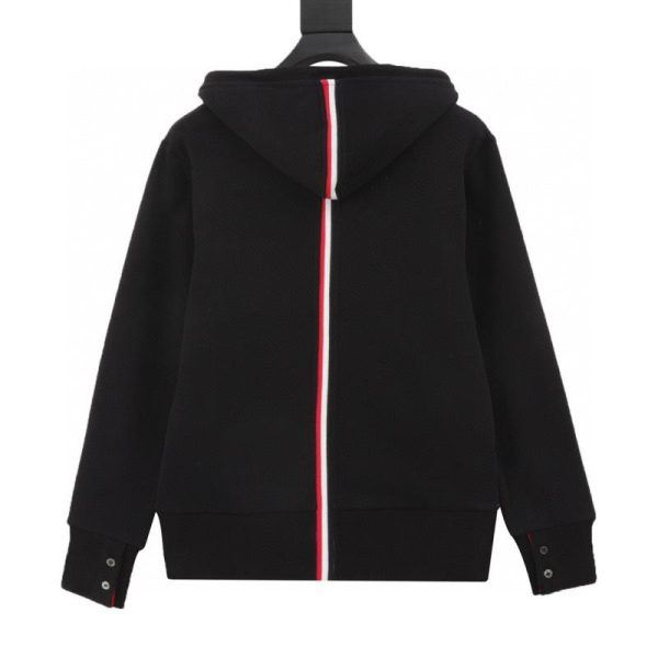 designer,replica,clothing,fake,1:1,lv,luxury,high quality Thom Browne back-weave zip-up jacket (EA34)