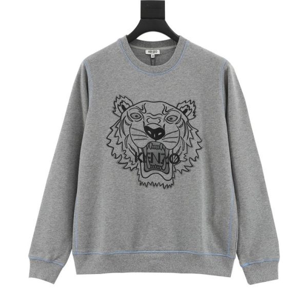 designer,replica,clothing,fake,1:1,lv,luxury,high quality Kenzo Tiger Head Crew Neck Sweatshirt (E42E)