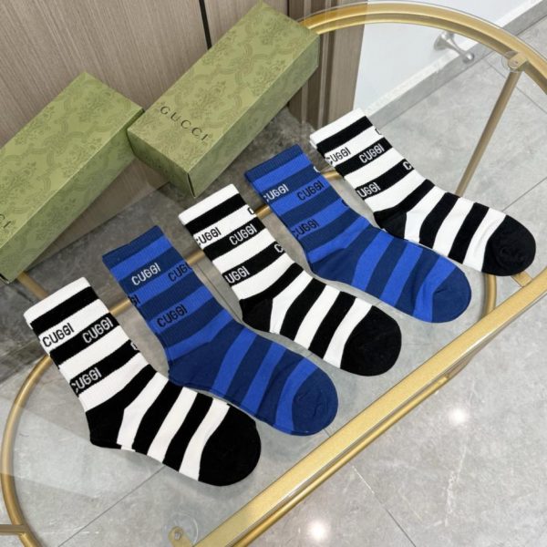 designer,replica,clothing,fake,1:1,lv,luxury,high quality [One box contains five pairs] Gucci New Arrival Scented Socks, Authentic Logo Socks, Pure Cotton (66C06)