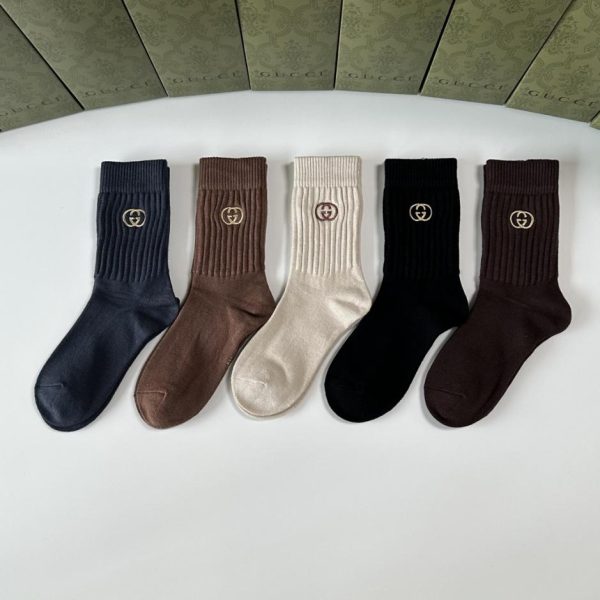 designer,replica,clothing,fake,1:1,lv,luxury,high quality Gucci’s new cashmere mid-length socks, five pairs per box (SWA6M)