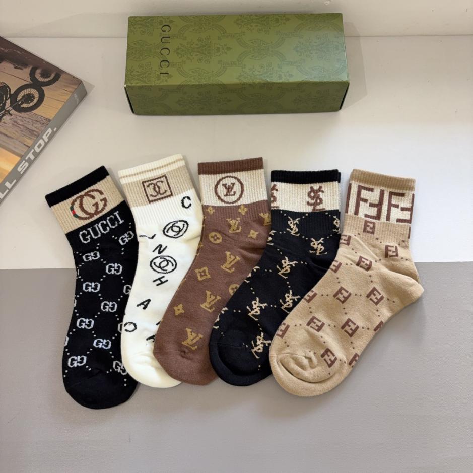 designer,replica,clothing,fake,1:1,lv,luxury,high quality (5 pairs per box) GUCCI New Mid-Calf Socks, Pure Cotton Fabric (890ZD) designer,replica,clothing,fake,1:1,lv,luxury,high quality (5 pairs per box) GUCCI New Mid-Calf Socks, Pure Cotton Fabric (890ZD)