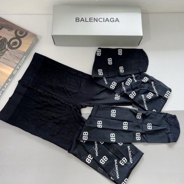 designer,replica,clothing,fake,1:1,lv,luxury,high quality (One pair per box) BALENCIAGA Letter Socks Pantyhose (7CF2C)