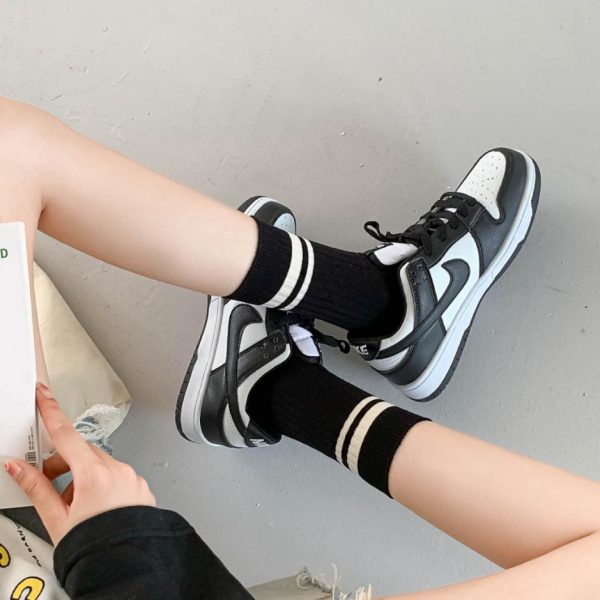 designer,replica,clothing,fake,1:1,lv,luxury,high quality [Two pairs per box] Chanel classic logo cotton mid-calf socks (NKSK9)