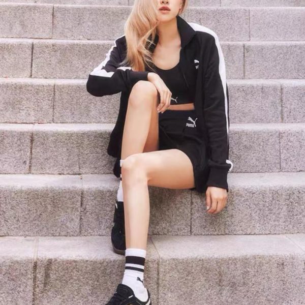 designer,replica,clothing,fake,1:1,lv,luxury,high quality [5 pairs per box] Puma Celebrity Style Classic Logo Pure Cotton High Socks (1TN5B)