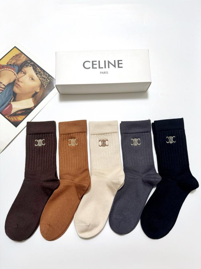 designer,replica,clothing,fake,1:1,lv,luxury,high quality 【5 pairs per box】 Celine Classic Embroidered Logo Cashmere Blend Mid-Calf Socks (3I3JH) designer,replica,clothing,fake,1:1,lv,luxury,high quality 【5 pairs per box】 Celine Classic Embroidered Logo Cashmere Blend Mid-Calf Socks (3I3JH)