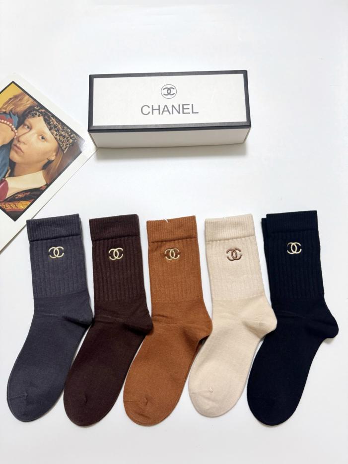 designer,replica,clothing,fake,1:1,lv,luxury,high quality 【5 pairs per box】 Chanel classic embroidered logo cashmere blend mid-calf socks (IGSL7) designer,replica,clothing,fake,1:1,lv,luxury,high quality 【5 pairs per box】 Chanel classic embroidered logo cashmere blend mid-calf socks (IGSL7)