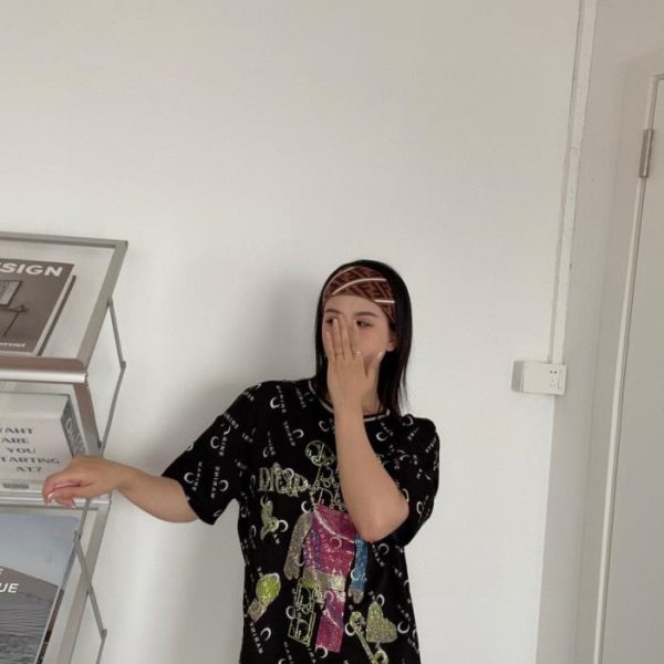 designer,replica,clothing,fake,1:1,lv,luxury,high quality Authentic FENDI headband from the official website, suitable for fitness and styling (1O05H)