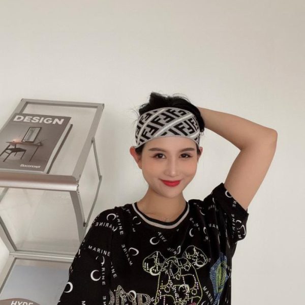 designer,replica,clothing,fake,1:1,lv,luxury,high quality Authentic FENDI headband from the official website, suitable for fitness and styling (B5M6E).