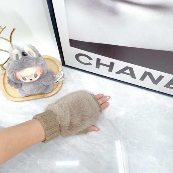 designer,replica,clothing,fake,1:1,lv,luxury,high quality Chanel Fall/Winter Short Rabbit Fur Gloves (X6ZFC)