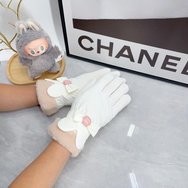designer,replica,clothing,fake,1:1,lv,luxury,high quality MIUMIU Women’s Bow Gloves (90RZA)